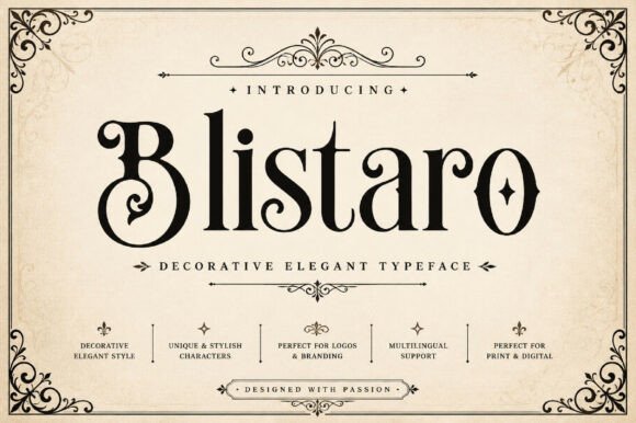Blistaro: The Serif Font Blending Elegance with Modern Flair