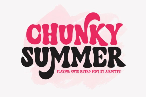 Chunky Summer: A Playful Retro Font for Creative Projects