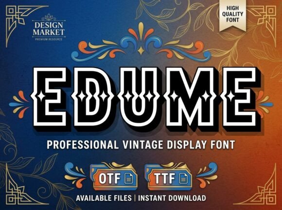 Edume: A Bold Typeface for Unforgettable Headlines