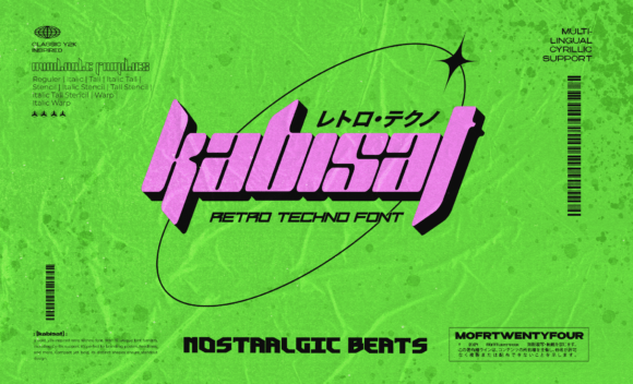 Kabisat: The Retro Techno Font That Looks Forward