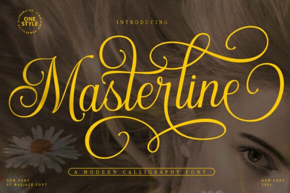 Masterline Calligraphy: A Modern Font for Elegant Branding