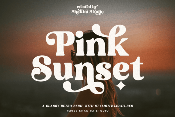 Pink Sunset: Your Go-To Font for Vintage-Modern Designs