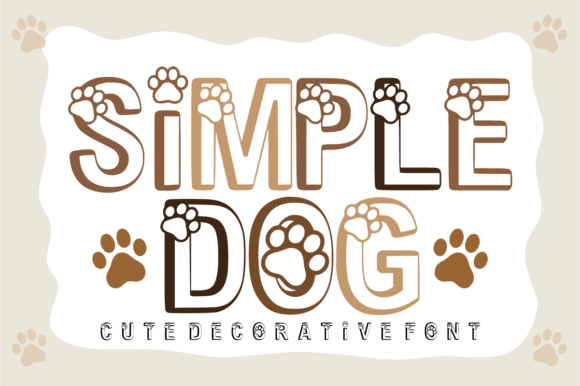 Simple Dog: A Playful Decorative Font for Pet-Focused Designs