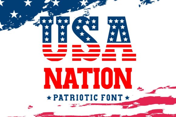 USA Nation: The Patriotic Display Font for Bold Celebrations